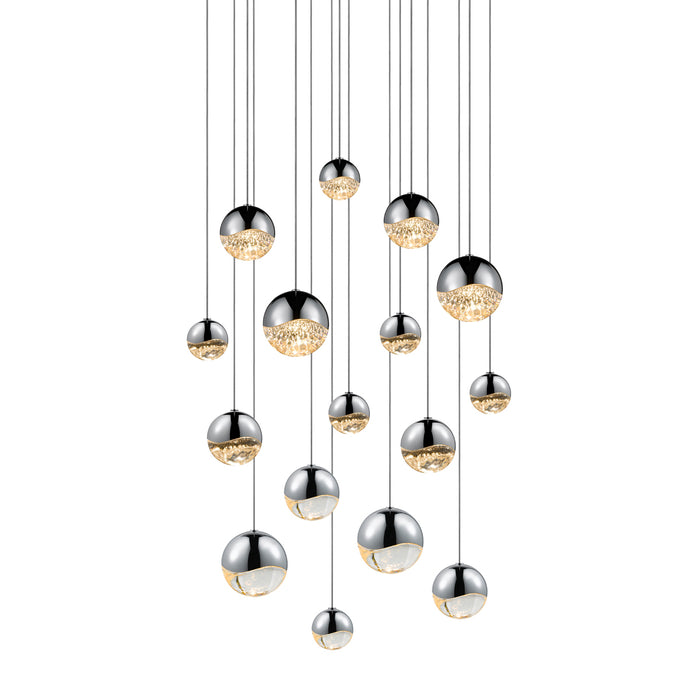 Sonneman 2923.01-AST LED Pendant, Polished Chrome