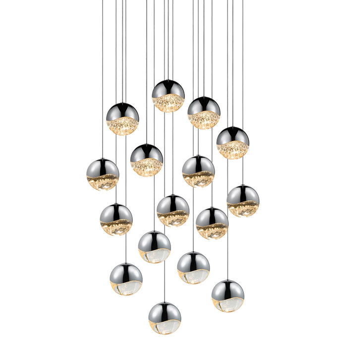 Sonneman 2923.01-LRG LED Pendant, Polished Chrome