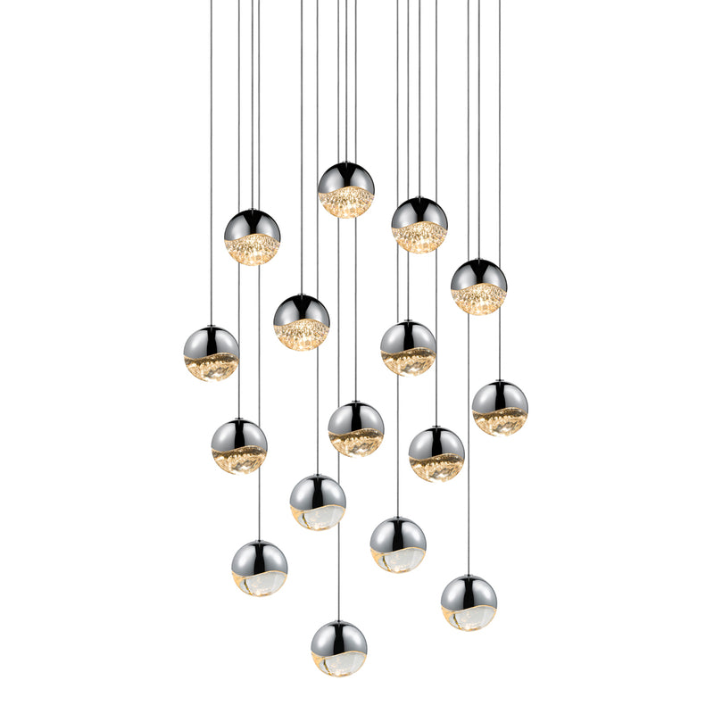Sonneman 2923.01-MED LED Pendant, Polished Chrome
