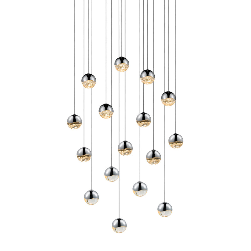 Sonneman 2923.01-SML LED Pendant, Polished Chrome