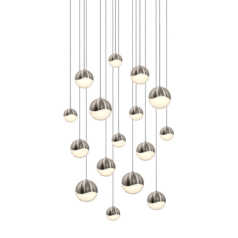 Sonneman 2923.13-AST LED Pendant, Satin Nickel
