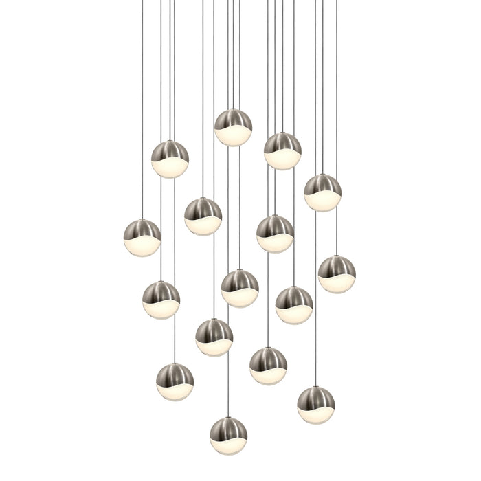 Sonneman 2923.13-MED LED Pendant, Satin Nickel