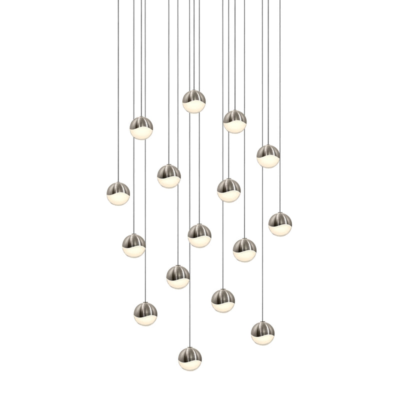 Sonneman 2923.13-SML LED Pendant, Satin Nickel