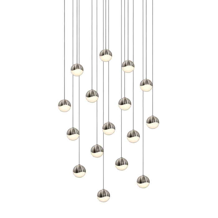 Sonneman 2923.13-SML LED Pendant, Satin Nickel