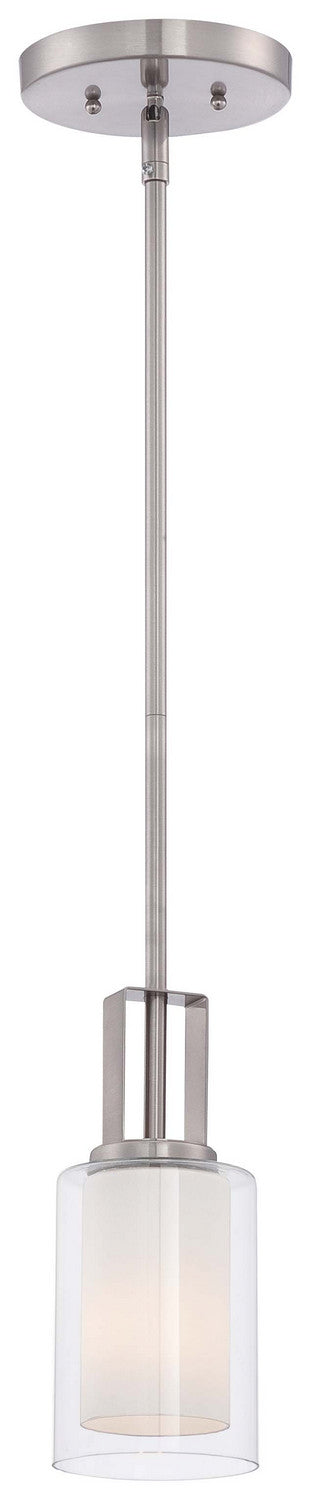 Minka-Lavery 4101-84 One Light Mini Pendant, Brushed Nickel