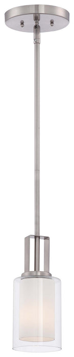 Minka-Lavery 4101-84 One Light Mini Pendant, Brushed Nickel