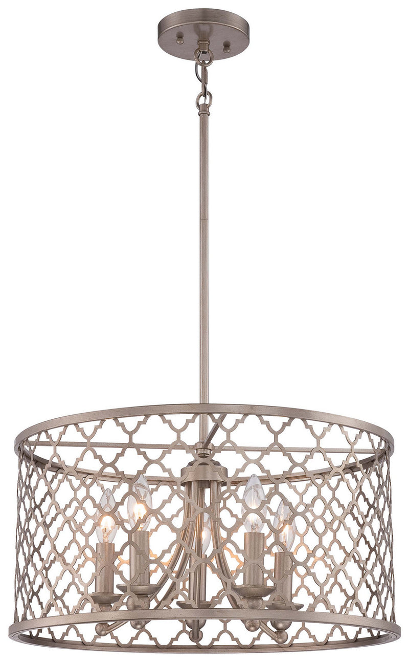 Minka-Lavery 4165-584 Five Light Pendant, Champagne Gold