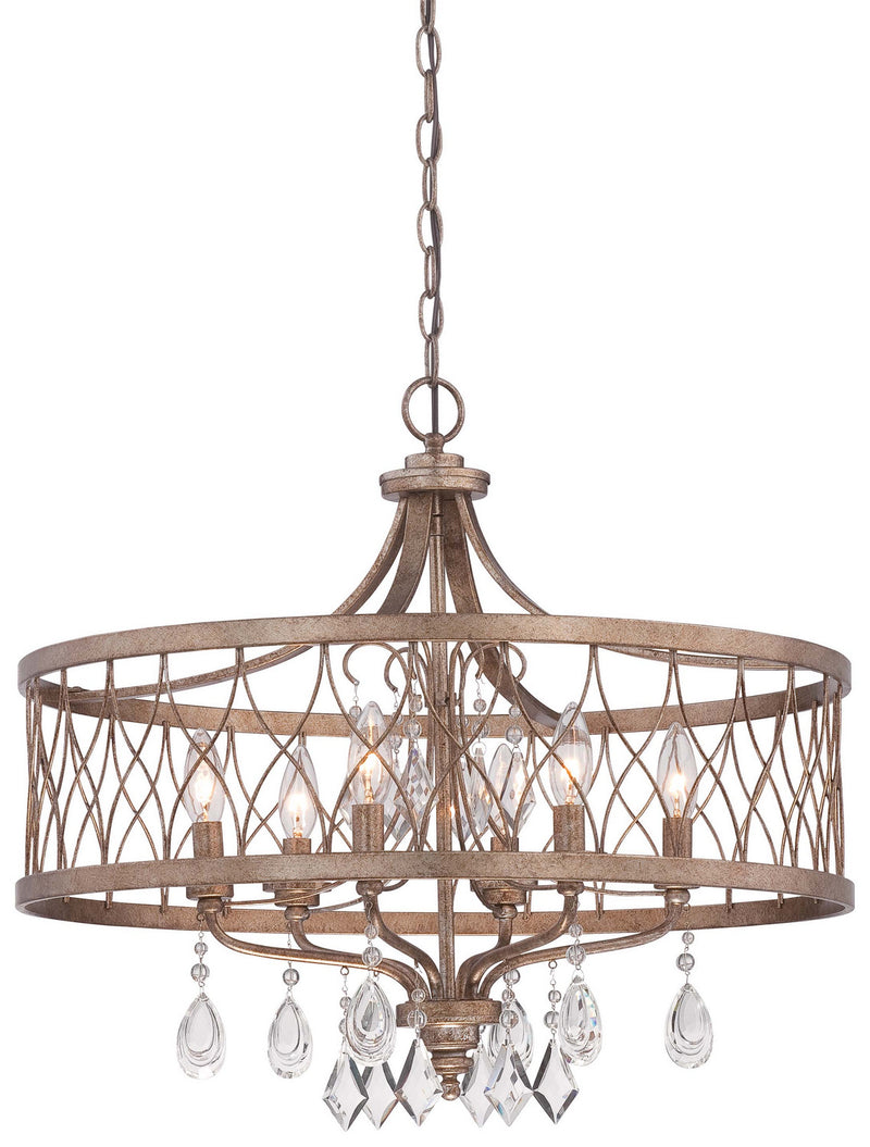 Minka-Lavery 4406-581 Six Light Chandelier, Olympus Gold
