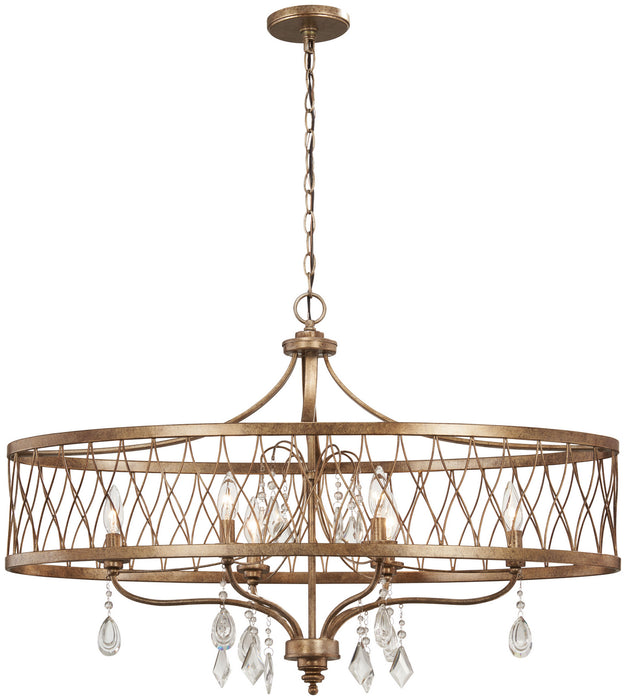 Minka-Lavery 4407-581 Six Light Island Pendant, Olympus Gold