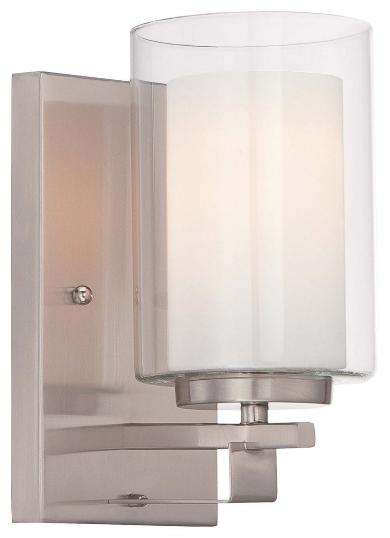 Minka-Lavery 6101-84 One Light Bath Bar, Brushed Nickel
