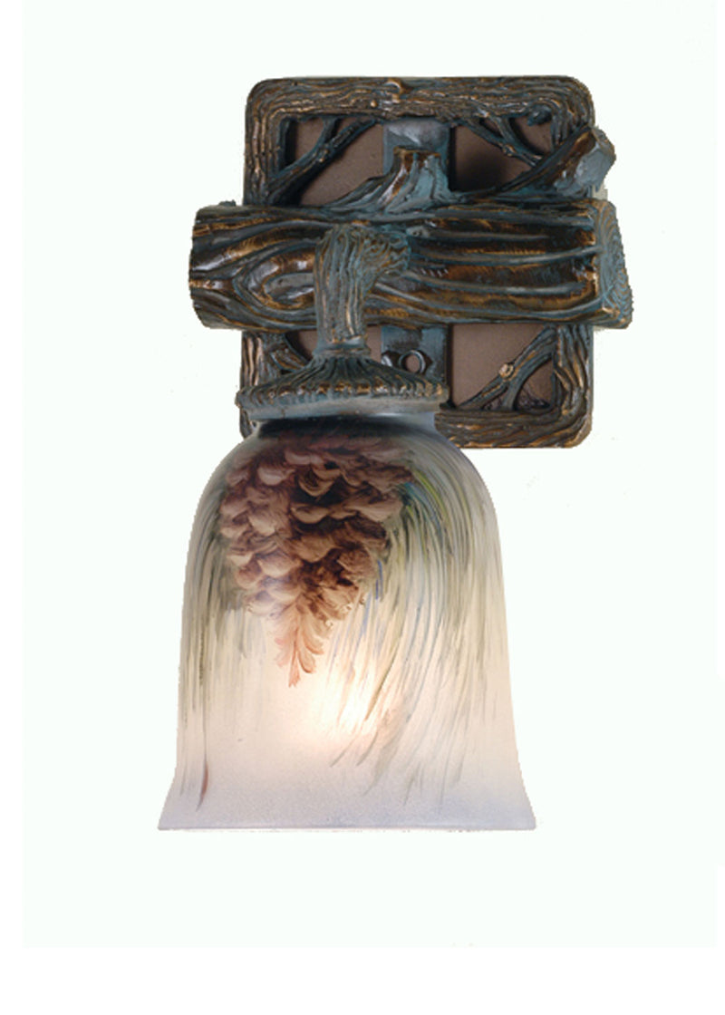 Meyda Tiffany 49517 One Light Wall Sconce, Golden Pine
