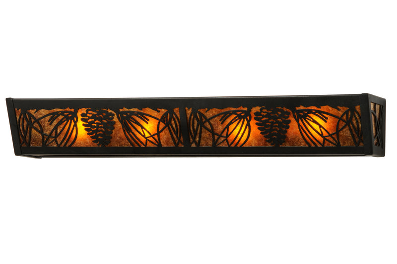 Meyda Tiffany 51019 Four Light Vanity, Textured Black