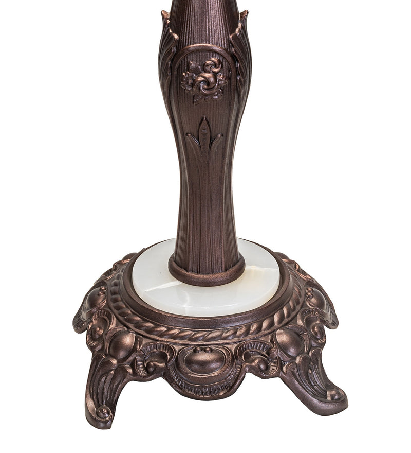 Meyda Tiffany 52456 One Light Table Base, Mahogany Bronze