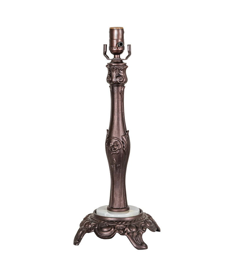 Meyda Tiffany 52456 One Light Table Base, Mahogany Bronze