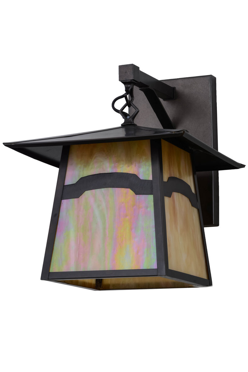 Meyda Tiffany 54633 One Light Wall Sconce, Craftsman Brown