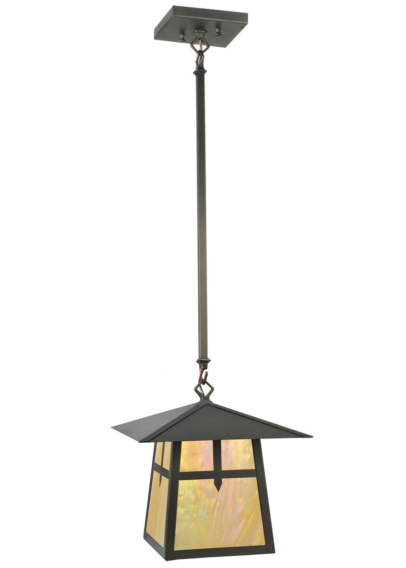 Meyda Tiffany 60266 One Light Pendant, Craftsman Brown