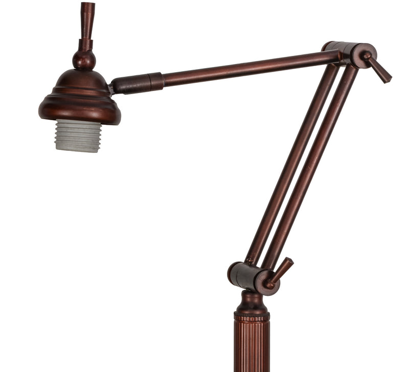 Meyda Tiffany 65945 One Light Floor Lamp Base, Mahogany Bronze