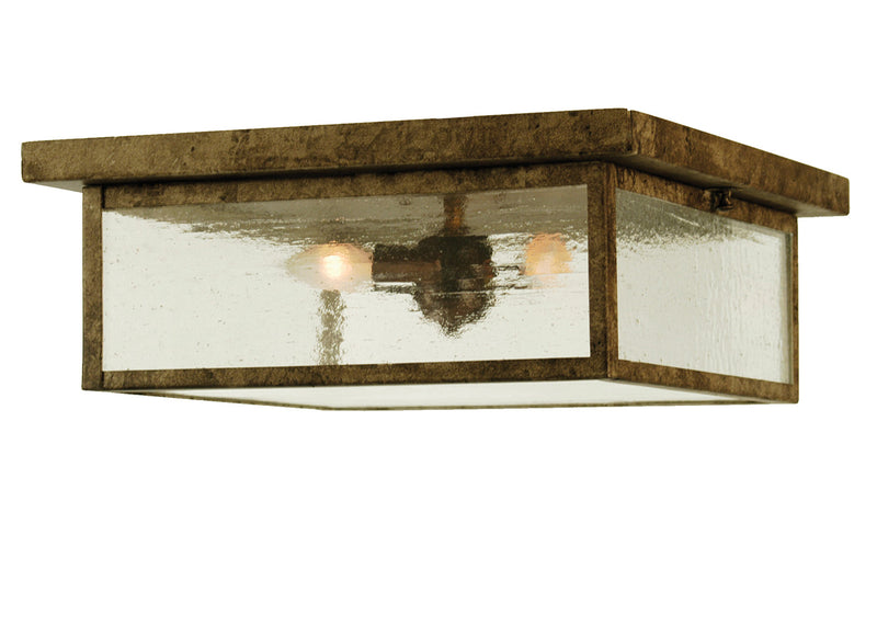 Meyda Tiffany 68927 Three Light Flushmount, Antique Pewter
