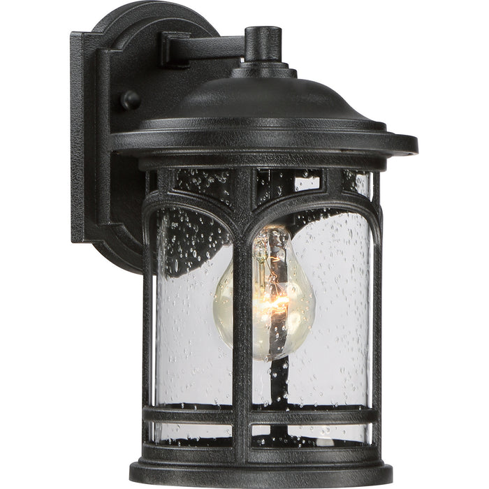 Quoizel MBH8407K One Light Outdoor Wall Lantern, Mystic Black