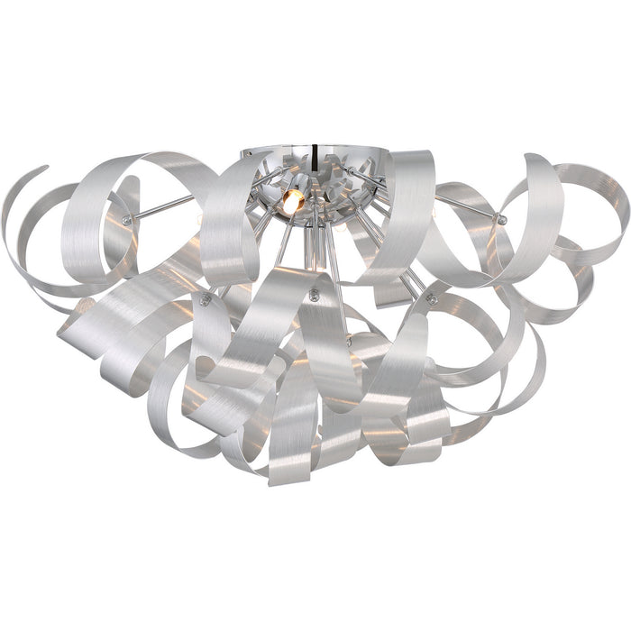 Quoizel RBN1622MN Five Light Flush Mount, Millenia