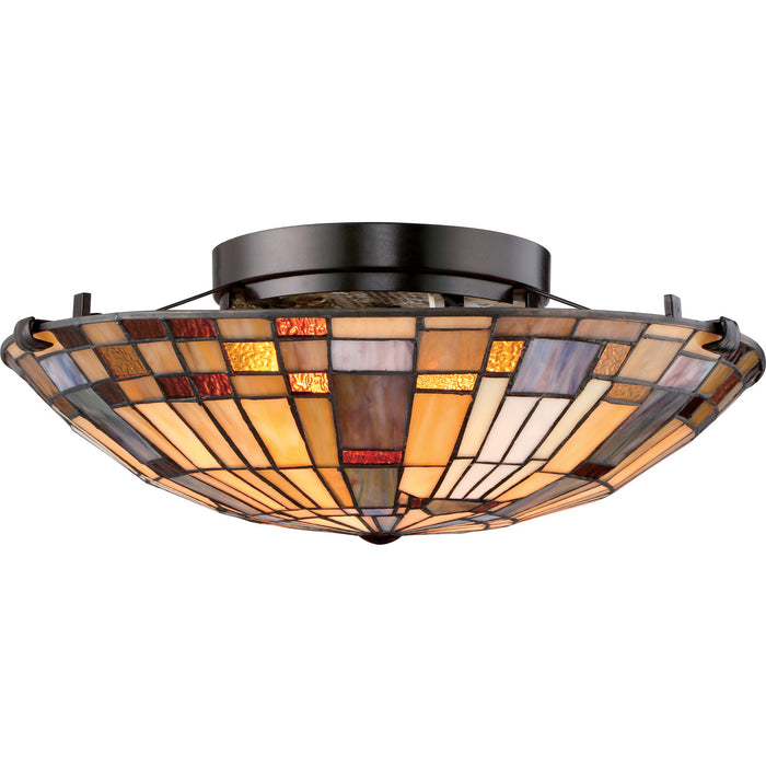 Quoizel TFIK1617VA Two Light Flush Mount, Valiant Bronze