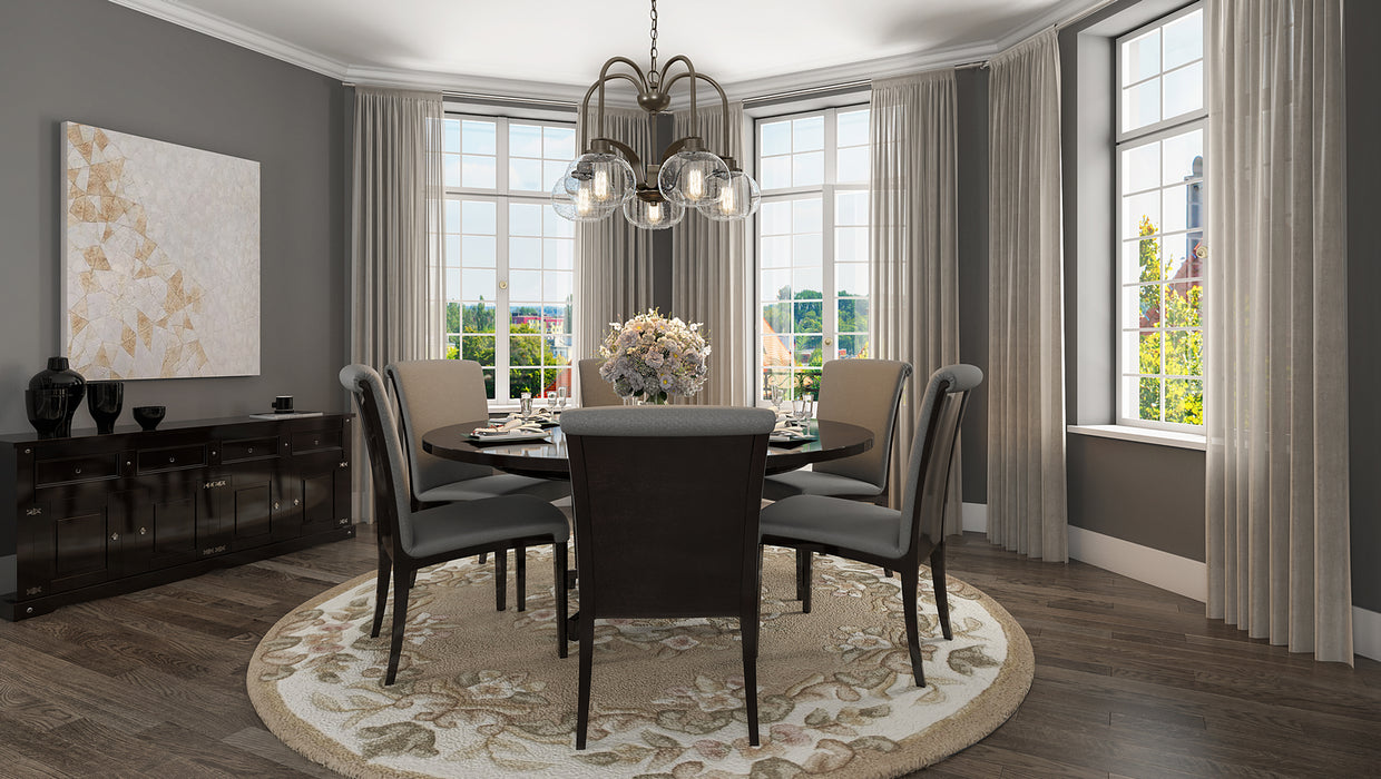 Quoizel TRG5105OZ Five Light Chandelier, Old Bronze