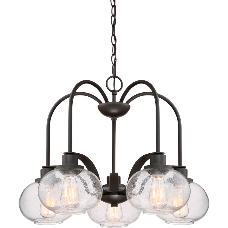 Quoizel TRG5105OZ Five Light Chandelier, Old Bronze