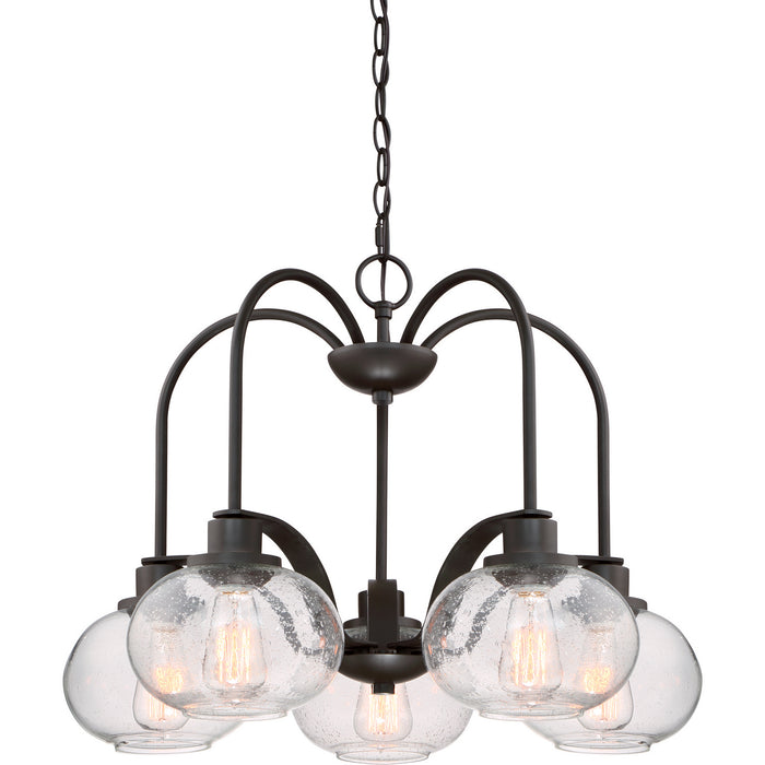 Quoizel TRG5105OZ Five Light Chandelier, Old Bronze