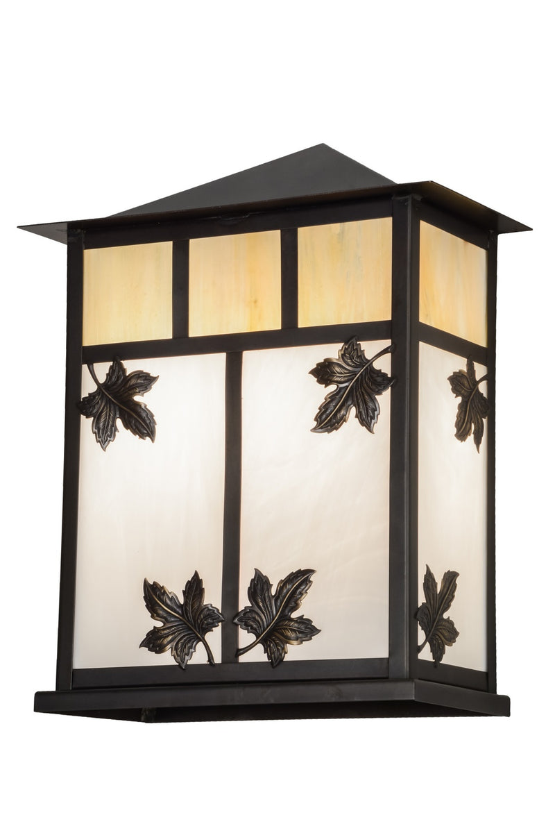Meyda Tiffany 70254 Two Light Wall Sconce, Craftsman Brown
