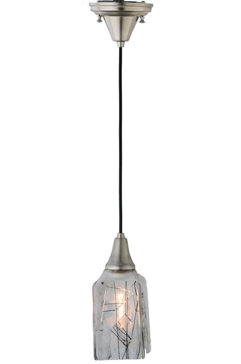 Meyda Tiffany 71095 One Light Mini Pendant, Brushed Nickel