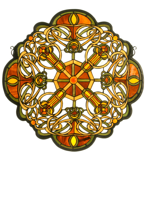 Meyda Tiffany 71235 Window, Haca Ha Amber Amber