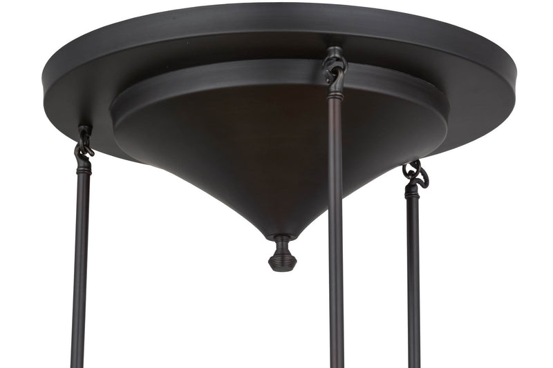 Meyda Tiffany 72022 Three Light Pendant Hardware, Craftsman Brown