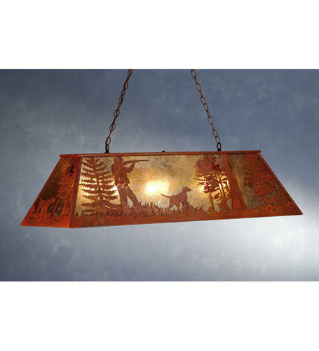 Meyda Tiffany 72967 Six Light Pendant, Rust