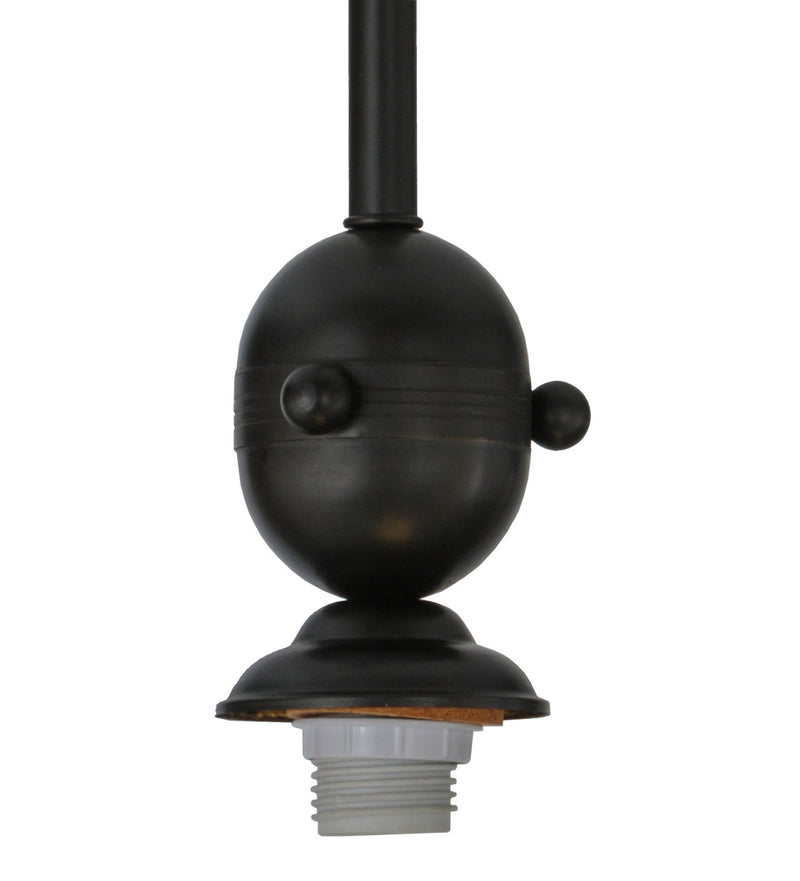 Meyda Tiffany 74125 One Light Pendant Hardware, Craftsman Brown