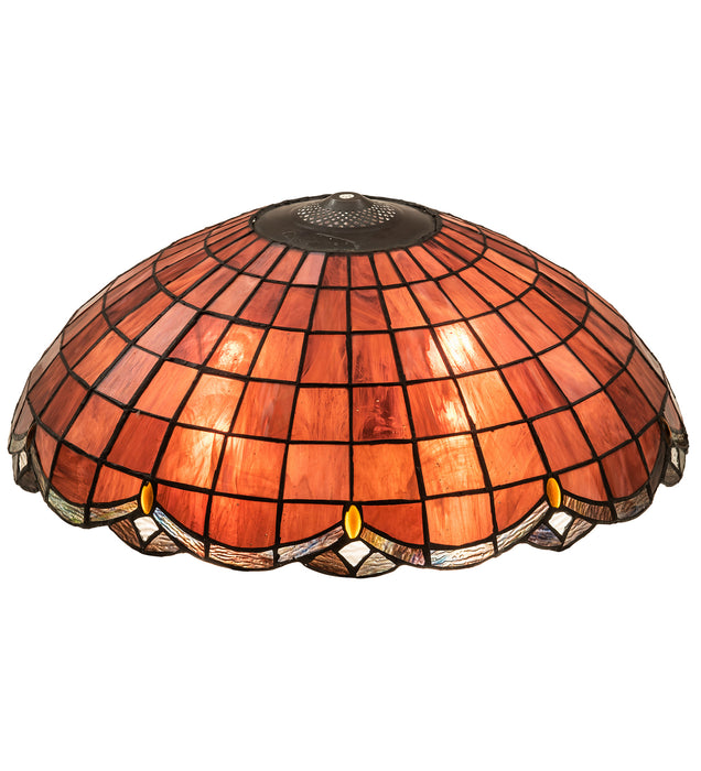 Meyda Tiffany 79812 Shade, Pbagwg Burgundy Xag Amber