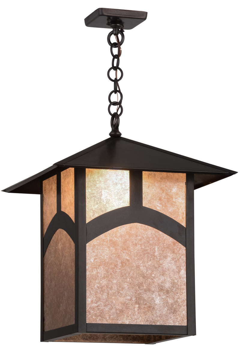 Meyda Tiffany 85482 One Light Pendant, Craftsman Brown