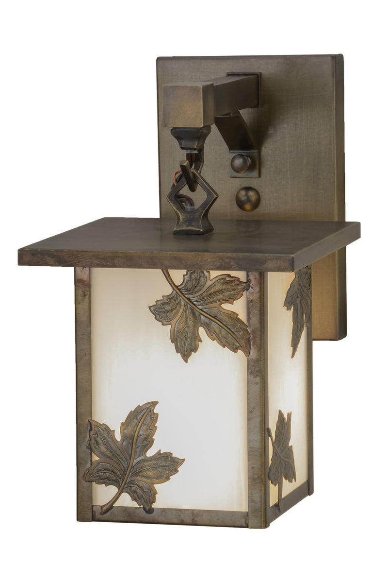 Meyda Tiffany 89245 One Light Wall Sconce, Antique Brass