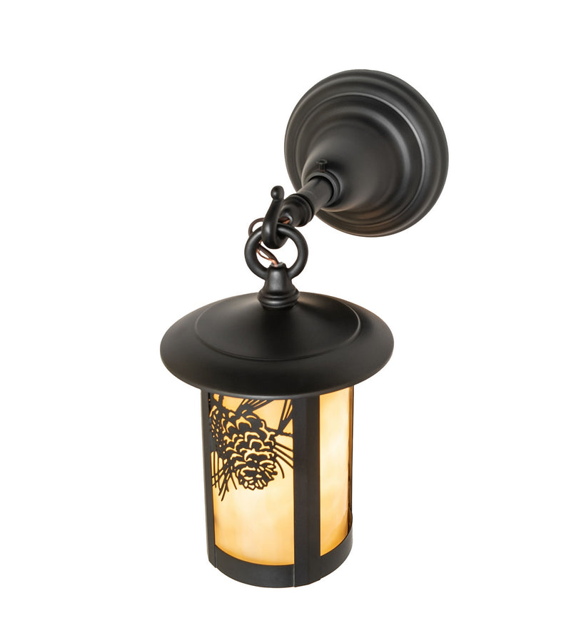 Meyda Tiffany 90846 One Light Wall Sconce, Craftsman Brown