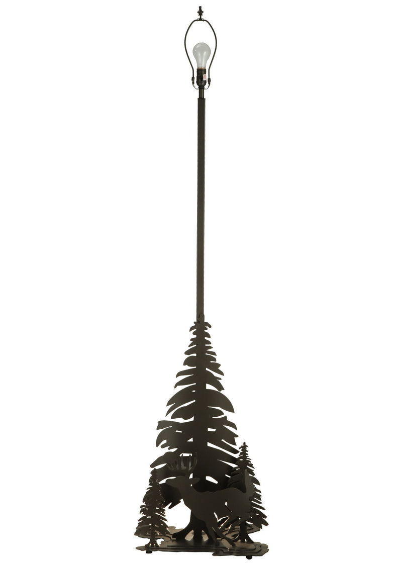 Meyda Tiffany 99202 Two Light Floor Base, Timeless Bronze