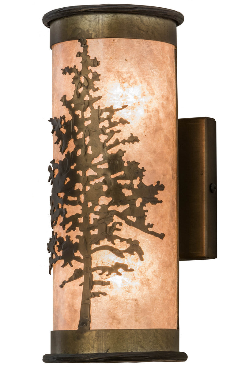 Meyda Tiffany 110016 Two Light Wall Sconce, Antique Copper