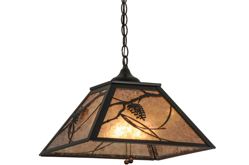 Meyda Tiffany 110859 Two Light Pendant, Timeless Bronze