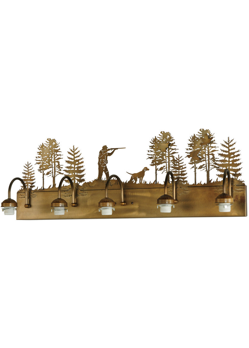 Meyda Tiffany 112676 Five Light Vanity Hardware, Antique Copper