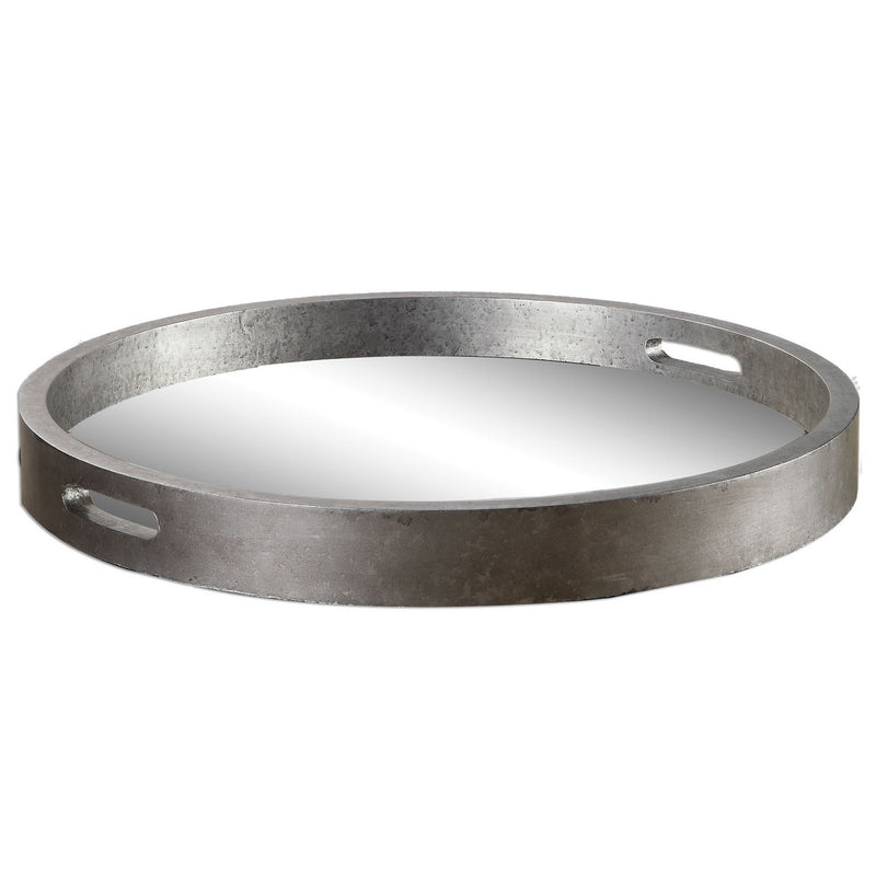 Uttermost 19997 Tray, Antiqued Silver