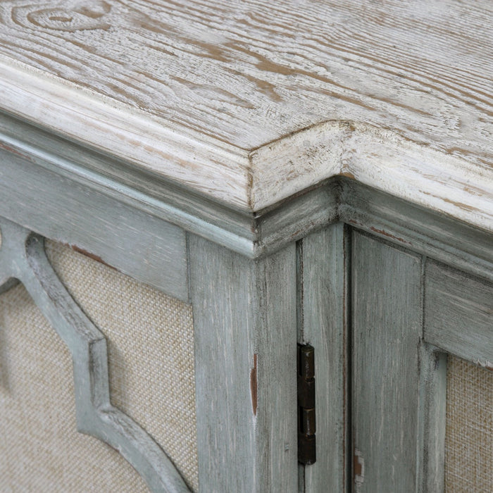 Uttermost 24520 Cabinet, Grey w/Ivory