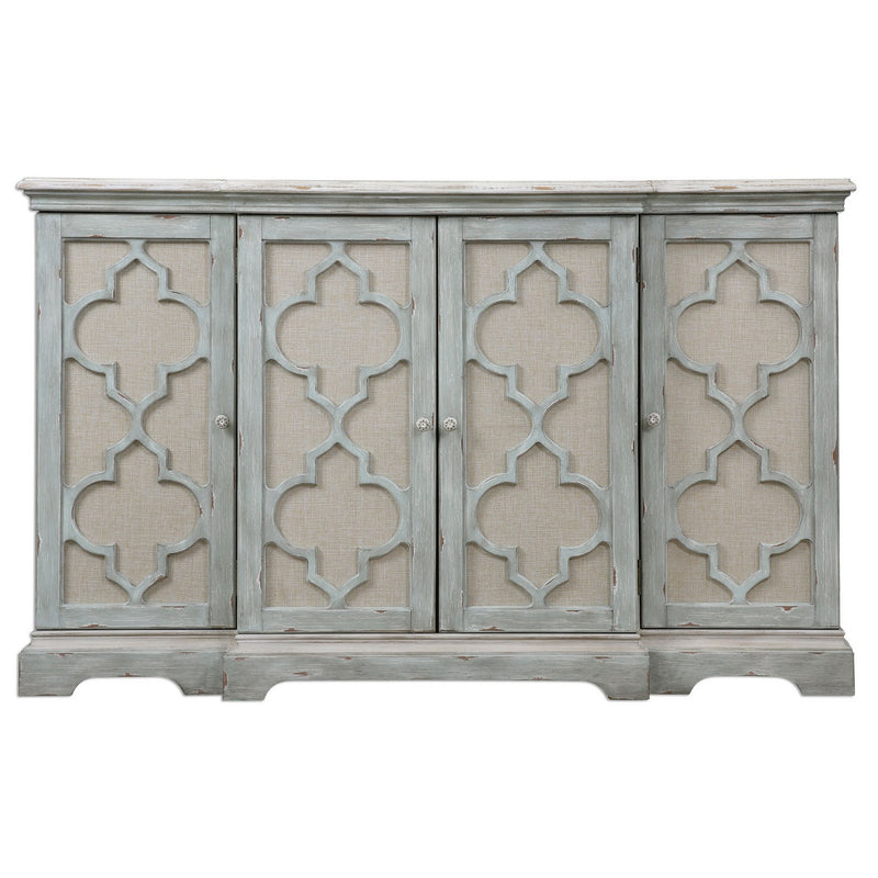 Uttermost 24520 Cabinet, Grey w/Ivory