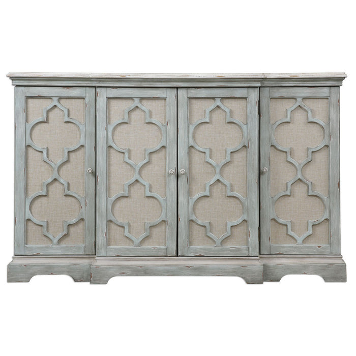Uttermost 24520 Cabinet, Grey w/Ivory