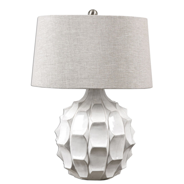 Uttermost 27052 One Light Table Lamp, Brushed Nickel