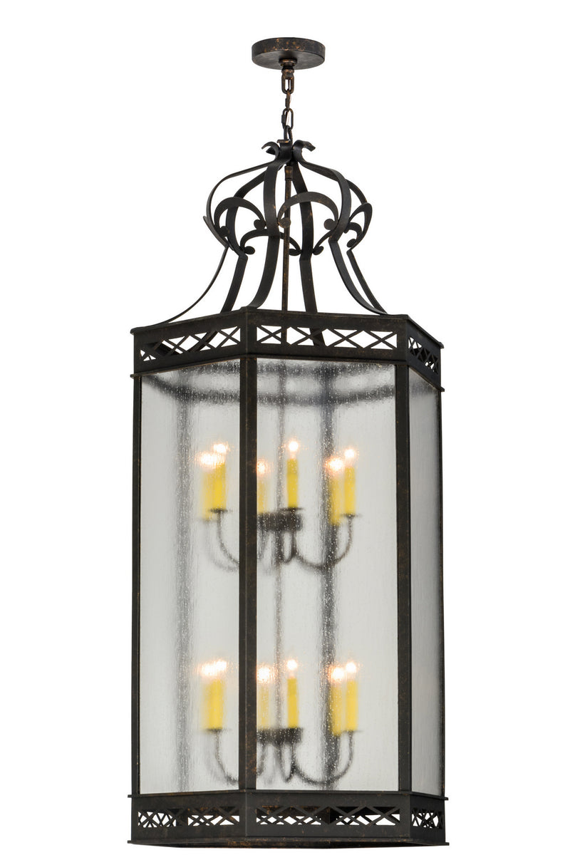 Meyda Tiffany 120251 12 Light Pendant, Copper Rust