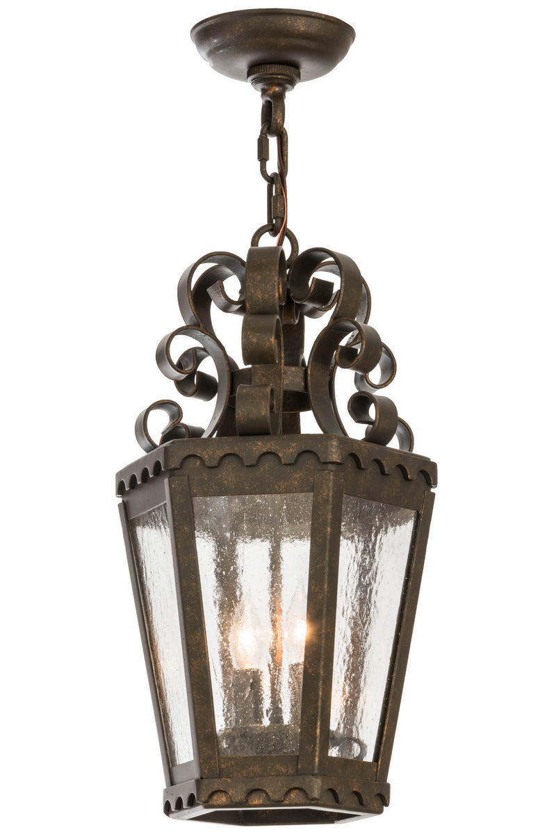 Meyda Tiffany 120289 Two Light Pendant, Gilded Tobacco