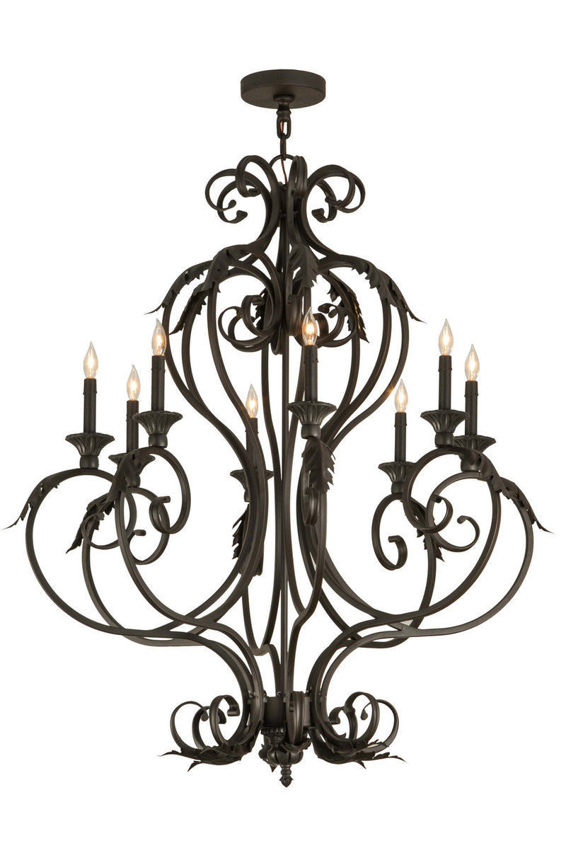 Meyda Tiffany 120434 Eight Light Chandelier, Oil Rubbed Bronze